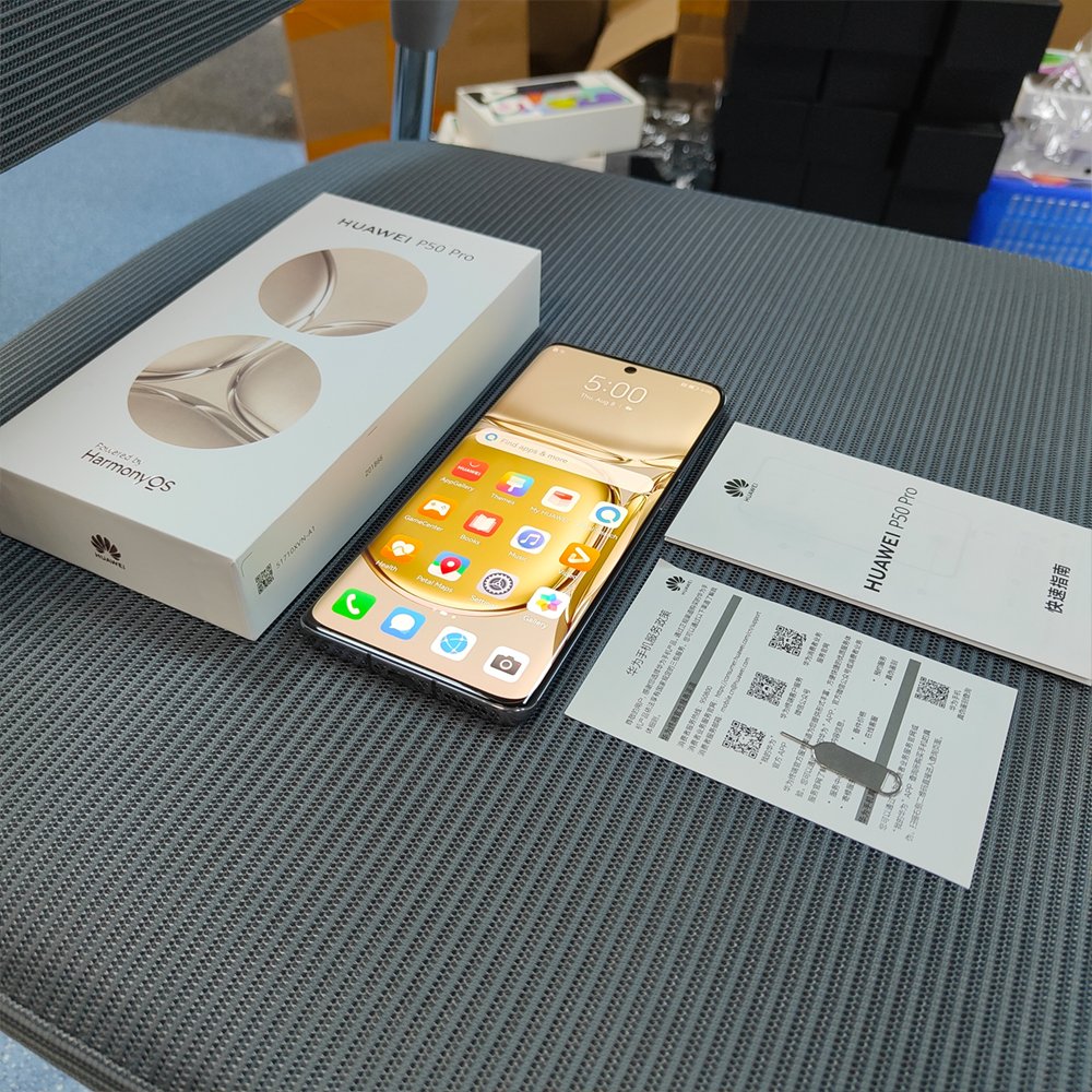 High Quality 7.1 Inch 4360mah 12gb+512gb Used Mobile Cell Phones For Huawei P50 Pro Android Smartphone